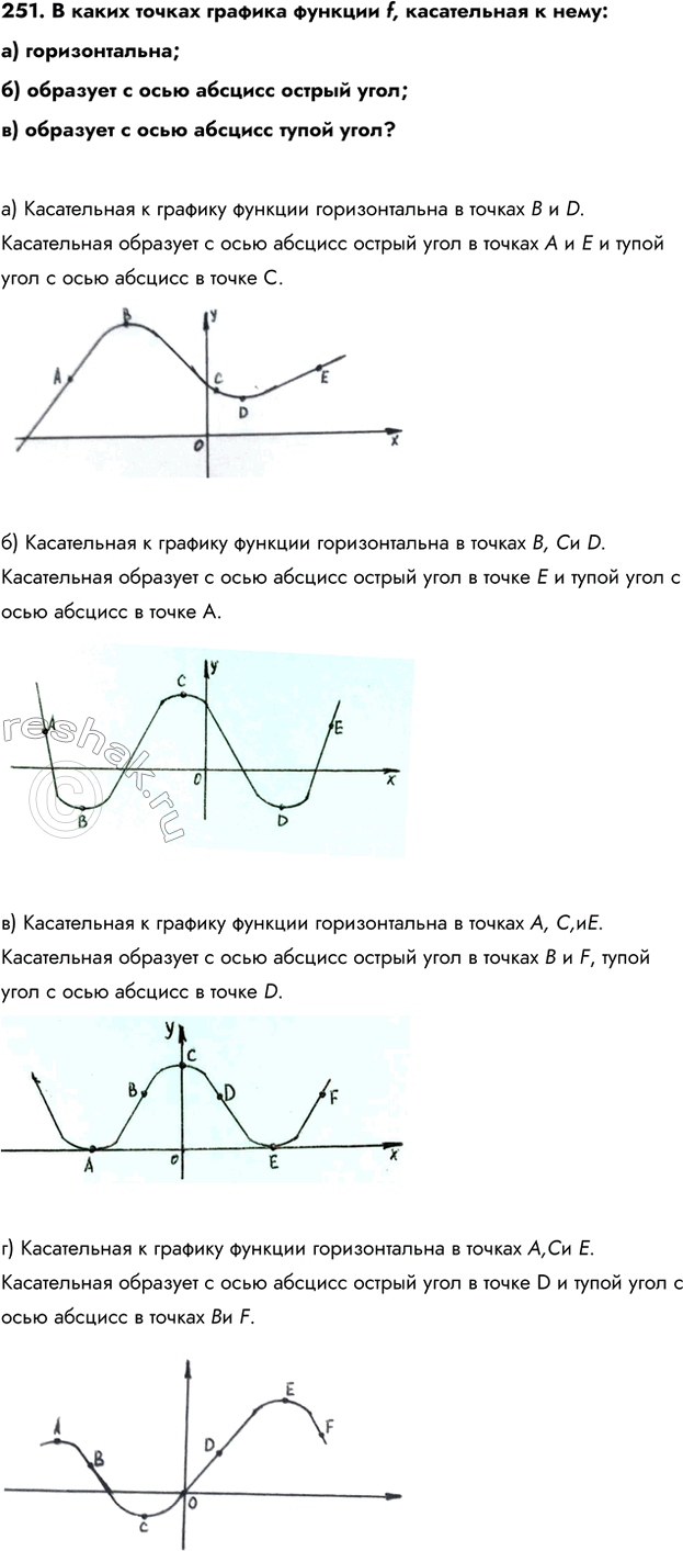 Изображение Упр.251 ГДЗ Колмогоров 10-11 класс