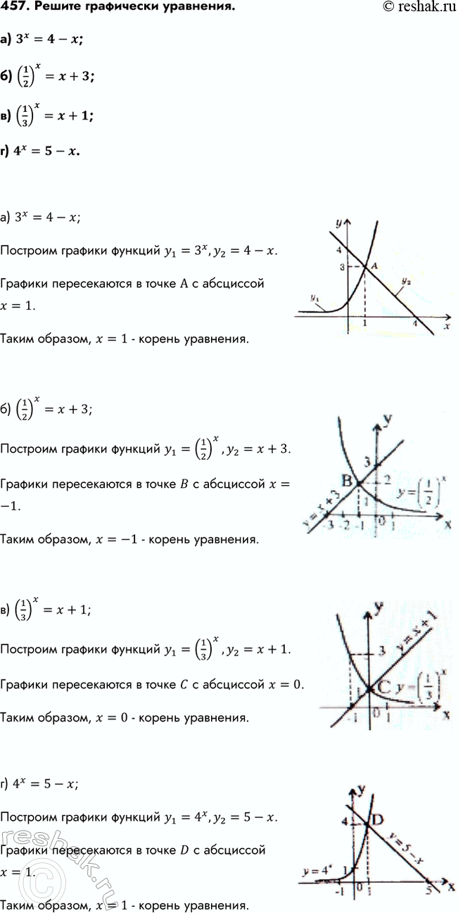 Изображение Упр.457 ГДЗ Колмогоров 10-11 класс