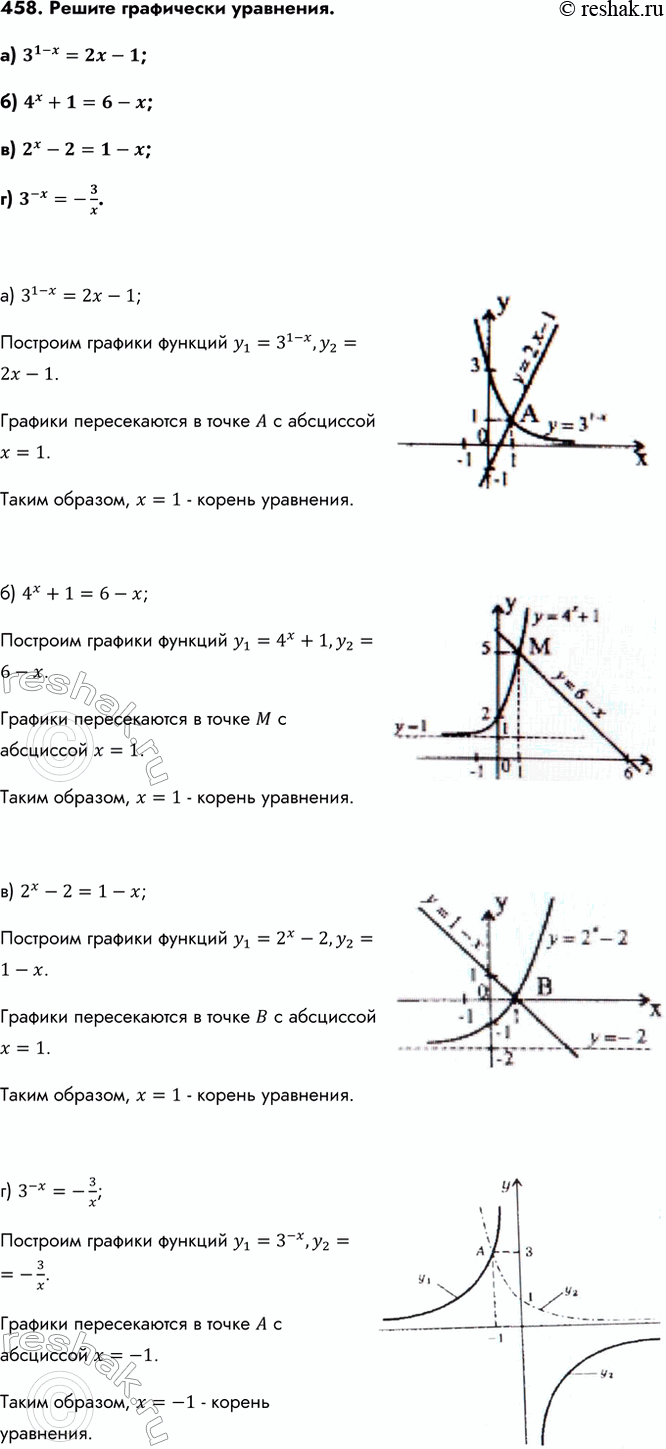 Изображение Упр.458 ГДЗ Колмогоров 10-11 класс