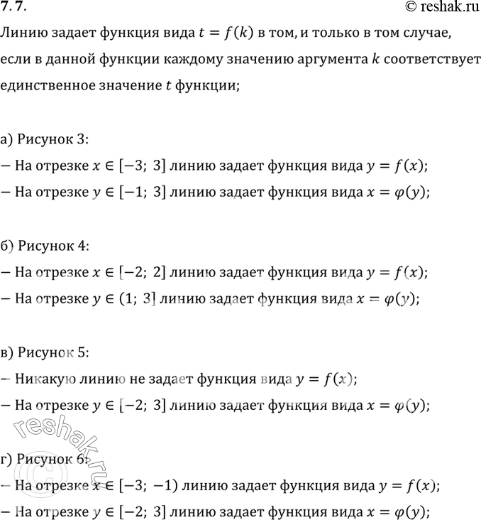 Изображение Выясните, при каких значениях переменных x и у линии, представленные на рисунках 7—10, задают...