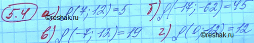 Изображение Найдите расстояние между точками A и B числовой прямой:  а) A(7) и B(12); в) A(-7) и B(12);  б) A(-17) и B(-62); г) O(O) и...