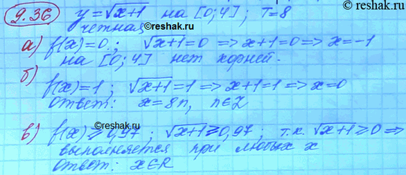 Изображение Упр.9.36 ГДЗ Мордковича 10 класс профильный уровень