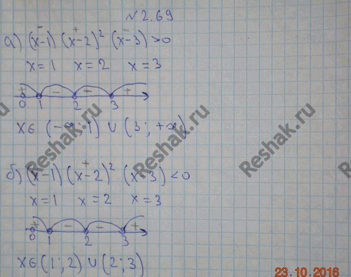 Изображение Упр.2.69 ГДЗ Никольский 10 класс