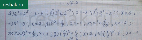 Изображение Упр.6.4 ГДЗ Никольский 10 класс