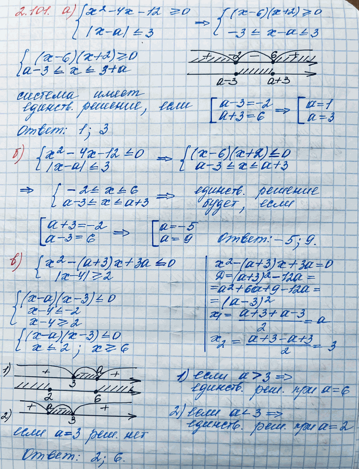 Изображение Упр.2.101 ГДЗ Никольский 10 класс