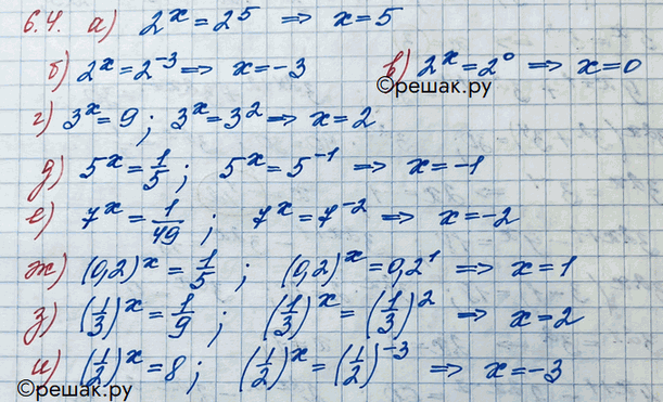 Изображение Упр.6.4 ГДЗ Никольский 10 класс