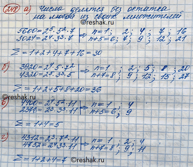 Изображение Упражнение 248 Повторение ГДЗ Никольский 10 класс