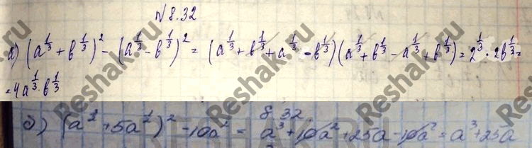 Изображение Упр.8.32 ГДЗ Мордковича 11 класс профильный уровень