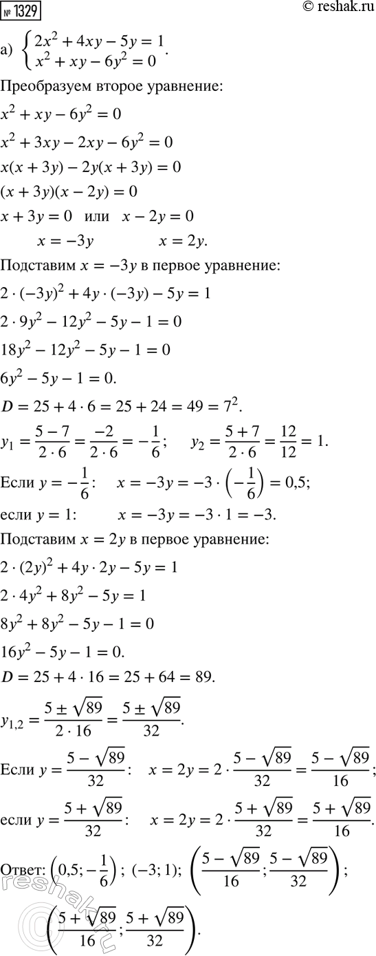 Изображение Упр.1329 ГДЗ Макарычев Миндюк 8 класс