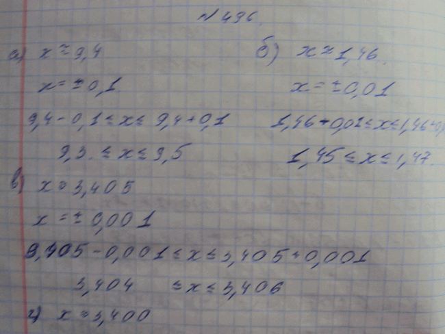 Изображение Упр.496 ГДЗ Макарычев Миндюк Феоктистов 8 класс
