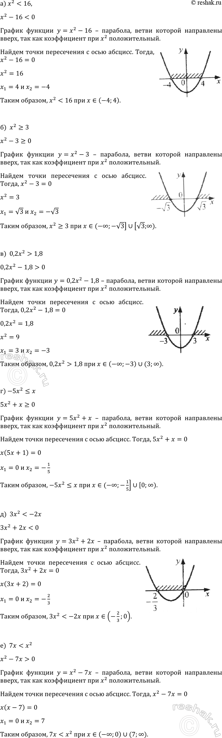 Изображение Упр.268 ГДЗ Макарычев Миндюк 9 класс