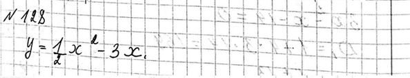 Изображение 128. Выясните, график какой из функций у = х2 + 6х, у = 1x2/2 - 3х, у = -х2 - 6 изображён на рисунке...