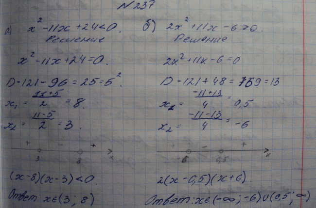 Изображение Упр.237 ГДЗ Макарычев Миндюк Феоктистов 9 класс