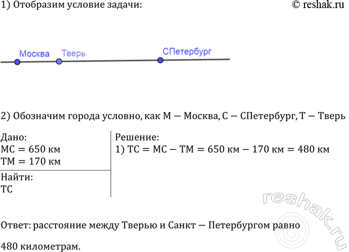 Изображение На прямой отмечены точки О, А и В так, что ОА = 12 см, ОB = 9 см. Найдите расстояние между...