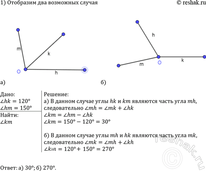 Изображение Докажите, что если биссектрисы углов ABC и CBD перпендикулярны, то точки А, В и D лежат на одной...