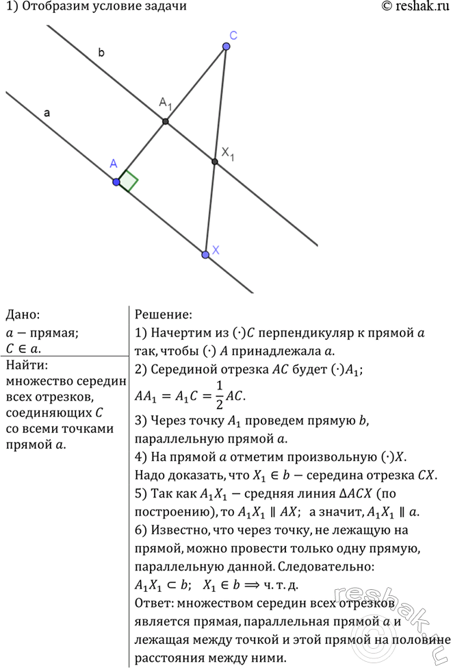Изображение Точки Р, Q, R и Т соответственно — середины сторон АВ, ВС, CD и DA параллелограмма ABCD. Докажите,...