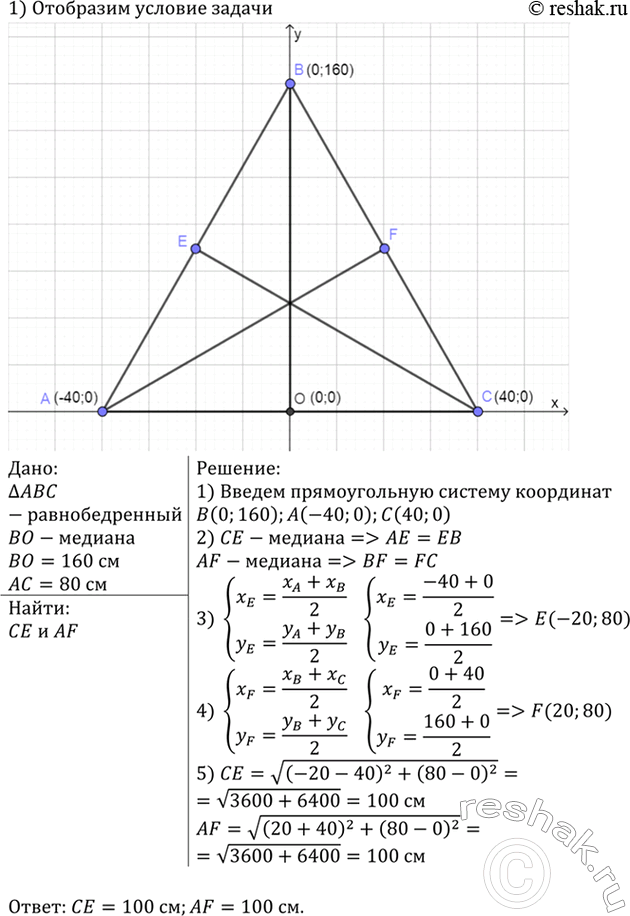 Изображение Диагонали ромба ABCD пересекаются в точке О, и диагональ BD равна стороне ромба. Найдите угол...