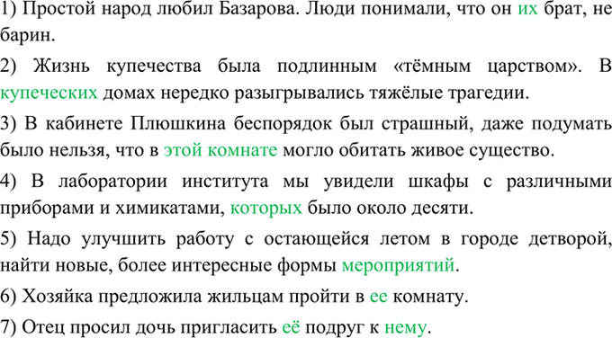 Изображение 266. Прочитайте и укажите, какие неточности допущены при употреблении местоимений. Спишите,...