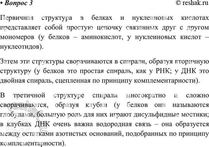 Изображение 3 Сравните три структуры белковых молекул с соответствующими структурами молекул ДНК. Какую...