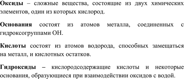 Изображение 1. Дайте определения понятий «оксид», «гидроксид», «кислота», «основание».    Оксиды –...
