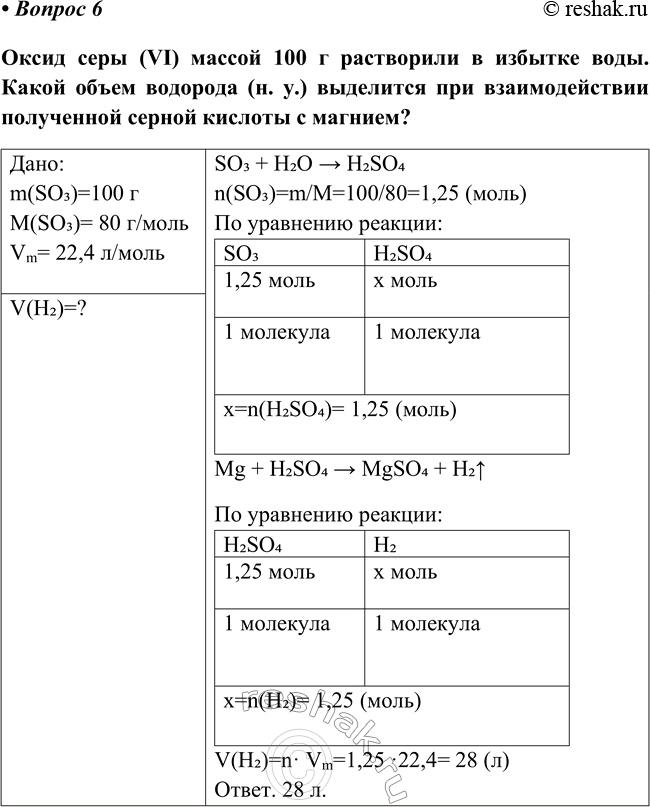 Изображение Параграф 23 Вопрос 6 ГДЗ Габриелян Остроумов 8 класс (углубленный)